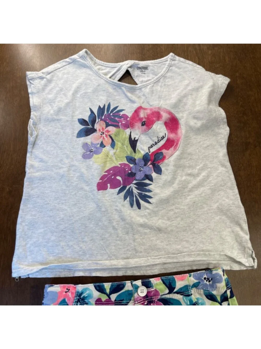 Gymboree Sundress and Outfit Girls Size M (7/8) Cotton Colorful Floral Tropical